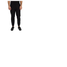 몽클레어 Moncler Mens Black Stretch Cotton Striped Trousers G20912A00023-595LU-999