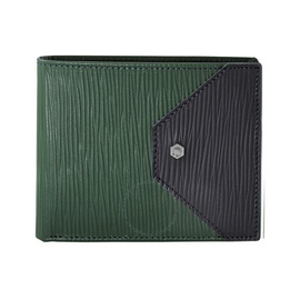 Picasso And Co Leather Wallet- Green/Navy Blue PLG1767GRN