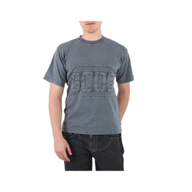 Mens Overdyed GCDS Logo Band Cotton T-Shirt CC22M13S113-02