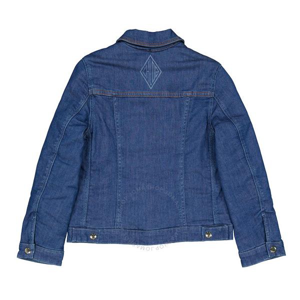 끌로에 Chloe Kids Faux Fur Collar Denim Jacket C16391-Z10