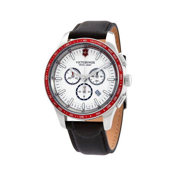 빅토리아녹스 Victorinox Alliance Sport Chronograph Quartz White Dial Mens Watch 241819
