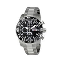 Invicta II Black Dial Chronograph Stainless Steel Mens Watch 1012
