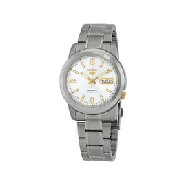 Seiko Series 5 Automatic Date-Day Silver Dial Mens Watch SNKK09J1
