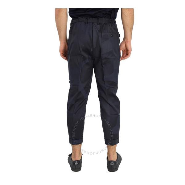  Emporio Armani Mens Blue CA모우 MOUFLAGE Pants In Wool Blend 6K1PL3-1NPTZ-F912