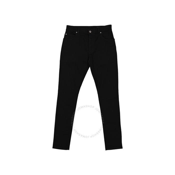 발망 발망 Balmain Mens Black Slim Cut Cotton Jeans XH1MG000DB59