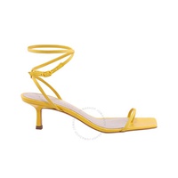 Studio Amelia Ankle Bind 50 Entwined Leather Sandals In Turmeric F001 Turmeric
