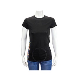 스텔라 맥카트니 Stella Mccartney Ladies Black Rainbow Waist T-Shirt 523504 SLW14 1000