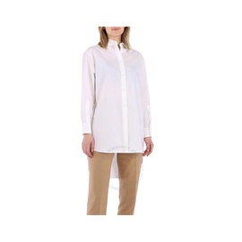 Mm6 메종 마르지엘라 Mm6 메종마르지엘라 Maison Margiela Mm6 Ladies Optic White Upside Down Cotton Shirt S52DL0187S47294100