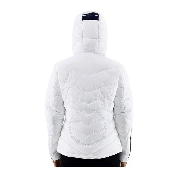 필라 Open Box - FILA Ladies Color-block Hooded Jacket 682748 A50 WH