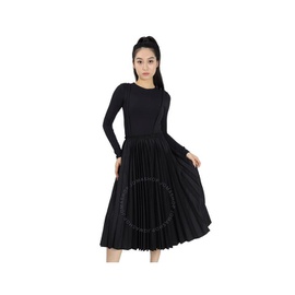 Comme Des Garcons Ladies Black Narrow Pleat Skirt 1G-A002-052-Black
