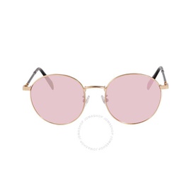 발망 Balmain Pink Round Ladies Sunglasses BL6090K 004 55