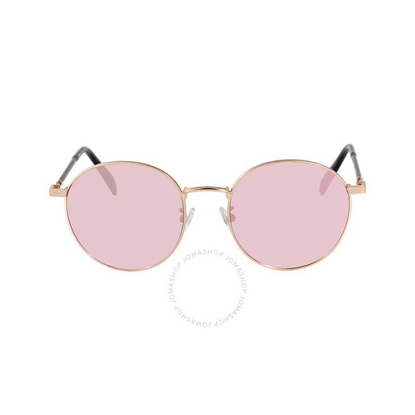 발망 발망 Balmain Pink Round Ladies Sunglasses BL6090K 004 55