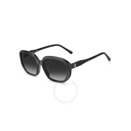 지미 추 Jimmy Choo Dark Grey Gradient Square Ladies Sunglasses KARLY/F/S 0KB7/9O 57
