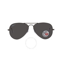 레이밴 Ray-Ban Aviator Total Black Polarized Black Classic Unisex Sunglasses RB3025 002/48 58