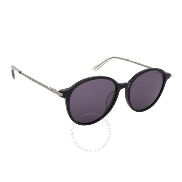 보테가베네타 보테가 베네타 Bottega Veneta Grey Round Ladies Sunglasses BV0260SK 001 55