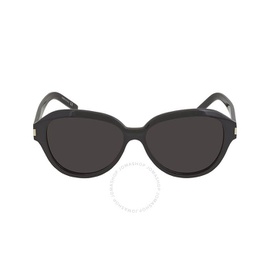 생로랑 Saint Laurent Black Round Ladies Sunglasses SL 400 001 58