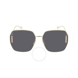 구찌 Gucci Grey Geometric Ladies Sunglasses GG1207SA 002 64