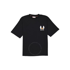 Gcds Mens Black Daffy Duck Oversized T-Shirt LT22M130631-02