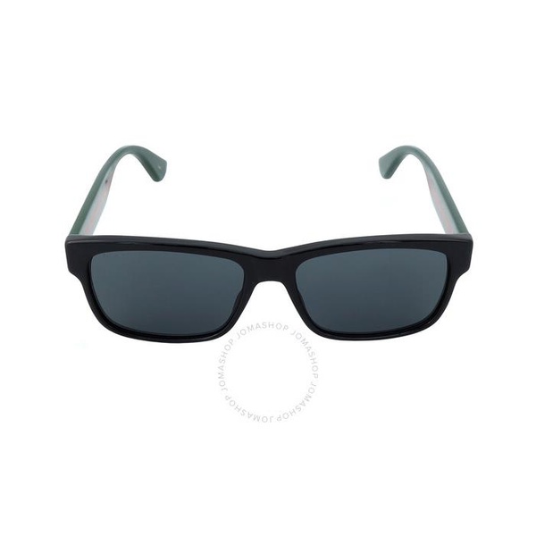 구찌 구찌 Gucci Grey Square Mens Sunglasses GG0340S 006 58