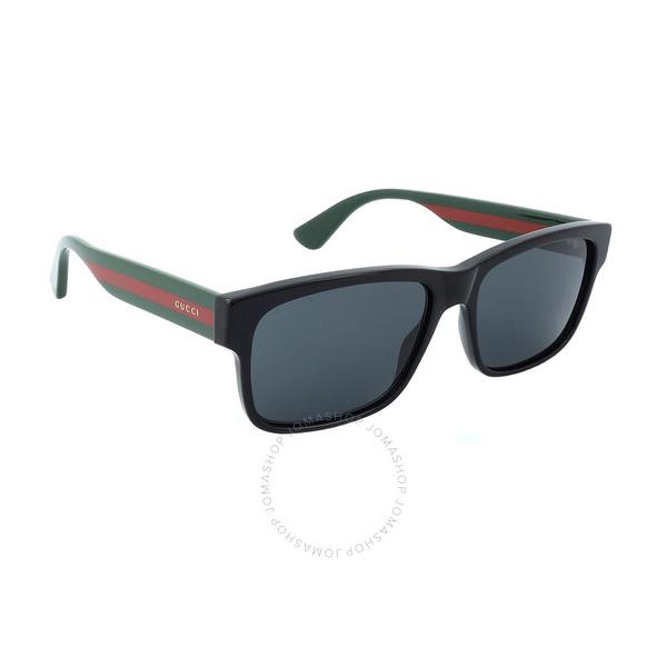구찌 구찌 Gucci Grey Square Mens Sunglasses GG0340S 006 58