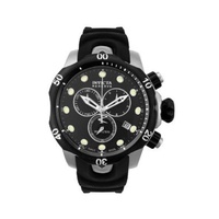 Invicta Mens Reserve Collection Chronograph Black Dial Black Rubber Mens Watch 5732