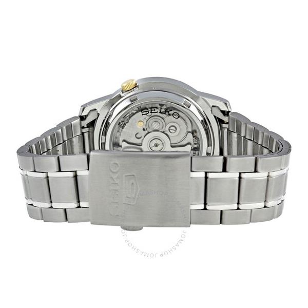  Seiko 5 Automatic Stainless Steel White Dial Mens Watch SNKK07