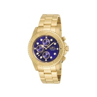 Invicta Pro Diver Chronograph Blue Dial Gold-plated Mens Watch 19157