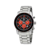 Joshua And Sons Joshua & Sons Chronograph Black Dial Silver-tone Alloy Mens Watch JS67OR