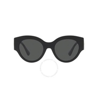베르사체 Versace Dark Gray Round Ladies Sunglasses VE4438B GB1/87 52