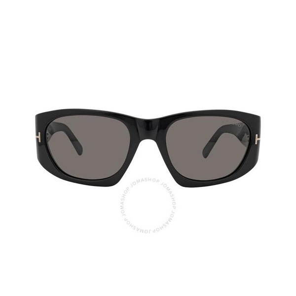 톰포드 톰포드 Tom Ford Cyrille Grey Geometric Mens Sunglasses FT0987 01A 53