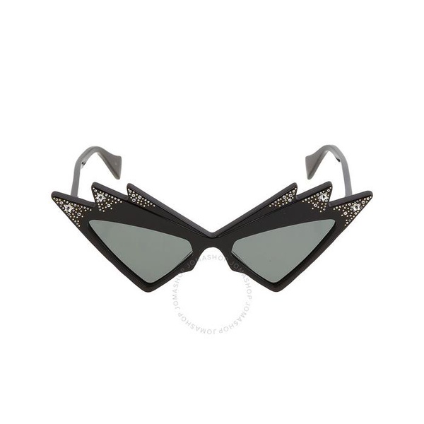 구찌 구찌 Gucci Grey Cat Eye Ladies Sunglasses GG1371S 003 53