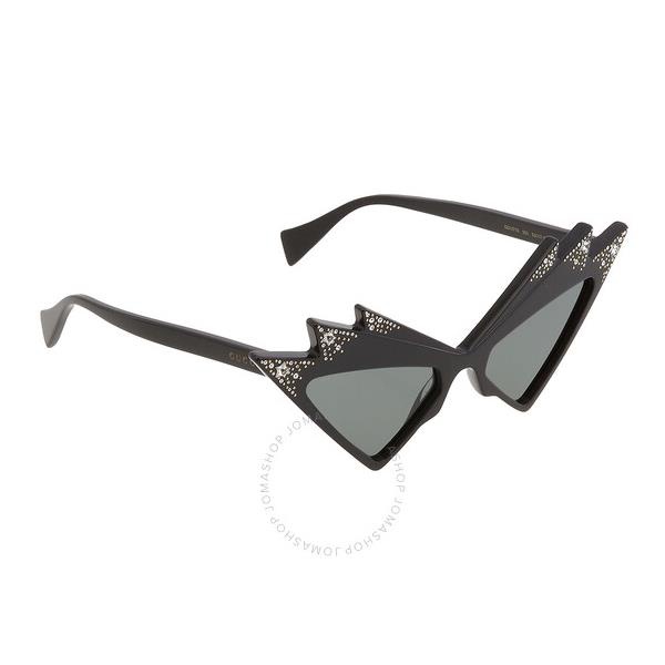 구찌 구찌 Gucci Grey Cat Eye Ladies Sunglasses GG1371S 003 53