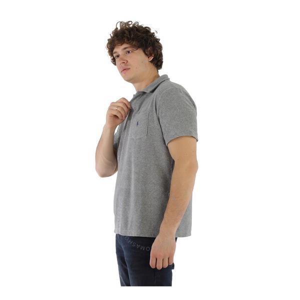 폴로랄프로렌 폴로 랄프 로렌 Polo Ralph Lauren Grey Custom Slim-fit Short Sleeve Terry Polo Shirt 710835786005