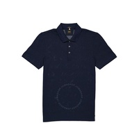 휴고 Hugo Boss Mens Dark Blue Slim Stretch Polo Shirt 50472169-404