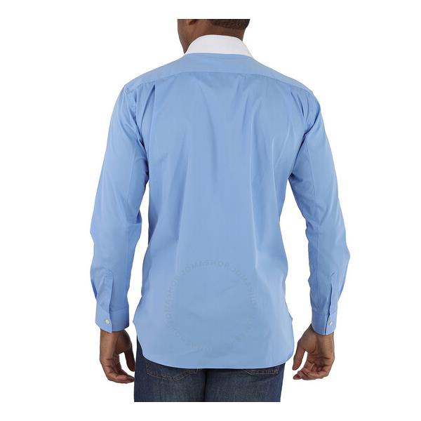  Comme Des Garcons Blue Shirt-bomber Jacket In Cotton W27052-1