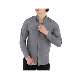 Emporio Armani Mens Mandarin-Collar Silk Shirt H31C92-C118C-620