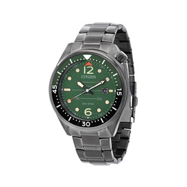 Citizen Eco-Drive Green Dial Mens Watch AW1717-81X
