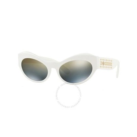 베르사체 Versace Grey Mirror Gradient Cat Eye Ladies Sunglasses VE4356 401/Y9 54