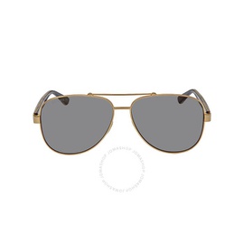 구찌 Gucci Grey Pilot Mens Sunglasses GG0528S 006 63