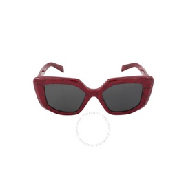 Prada Dark Grey Irregular Ladies Sunglasses PR 14ZS 15D5S0 50