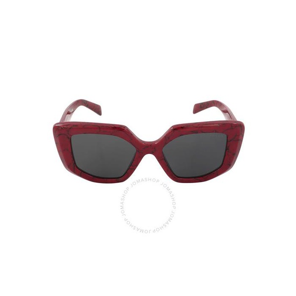 프라다 Prada Dark Grey Irregular Ladies Sunglasses PR 14ZS 15D5S0 50