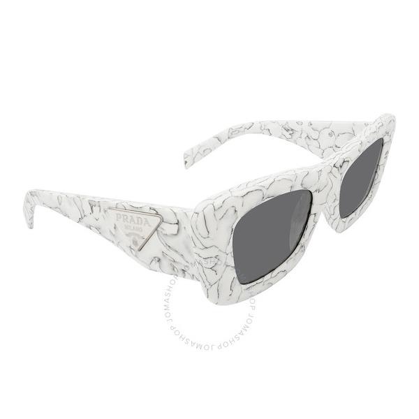 프라다 Prada Dark Grey Cat Eye Ladies Sunglasses PR 13ZS 17D5S0 50