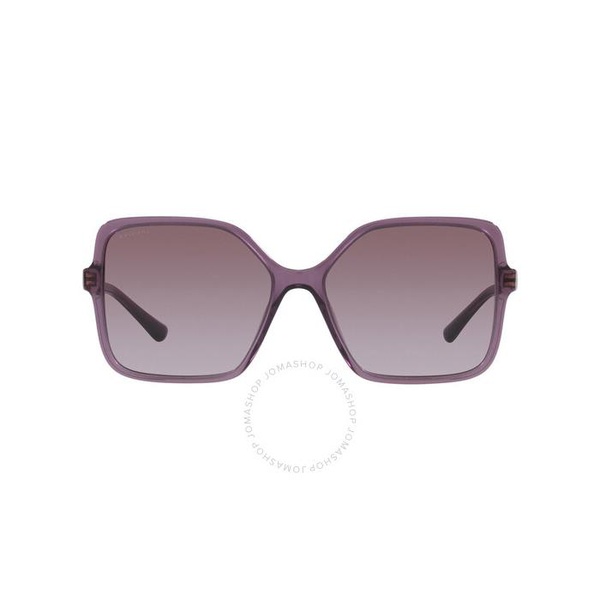 불가리 Bvlgari Violet Gradient Square Ladies Sunglasses BV8250 55148H 57