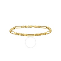 A모우 MOUR Rolo Link Station Bracelet In 14K Yellow Gold, 9 In JMS009742