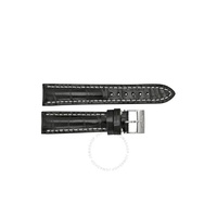 Breitling Black Watch band Strap with White Stitching and a Stainless Steel Tang Buckle 20-18mm 728P-A18BA.1