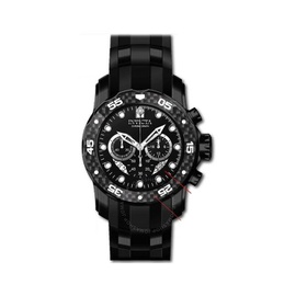 Invicta Pro Diver Zager Exclusive Chronograph Quartz Black Dial Mens Watch 35417