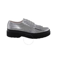 Tods Silver Leather Lace-up Brogue Shoes XXW39A0U900HG7B20072
