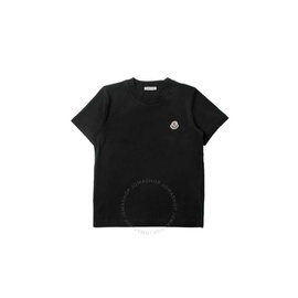 몽클레어 Moncler Girls Black Cotton Logo Patch Short-Sleeve T-Shirt H29548C00023-83907-999