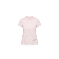 몽클레어 Moncler Ladies Pink Cotton Slogan Print Short-Sleeve T-Shirt H10938C00008-899M5-50J