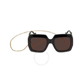 구찌 Gucci Brown Square Ladies Sunglasses GG1022S 005 54